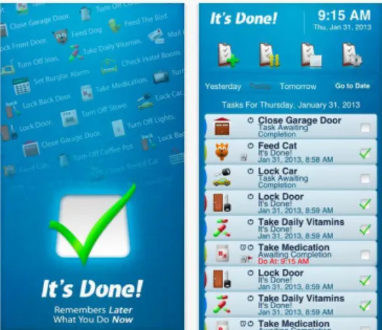 Figura 15 – demonstração da APP It’s Done! 