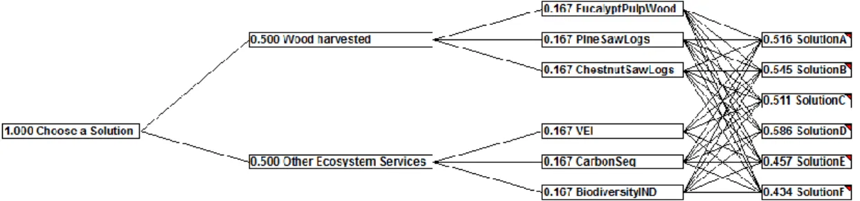 Figure 4. The  Crite rium De cisionPlus (CDP) mode l to choose the  be st nondominated point from the   Pare to frontie r