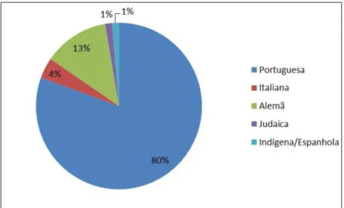 Figura 3 - Gráfico dos tombamentos conforme a etnia   Fonte: Autores (2016).