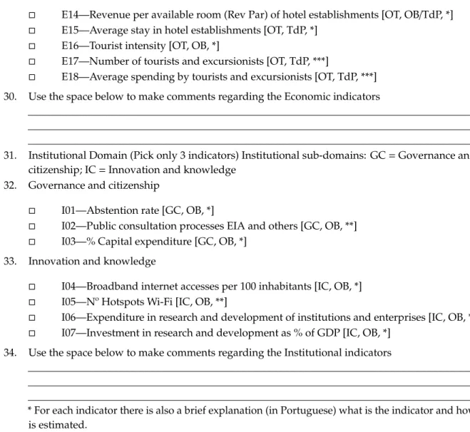Table A1. Environmental domain.
