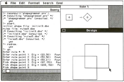 Figure 4 – Implementation in PROLOG: an example of assignment in the use of Form Grammar (Chase, 1989: 