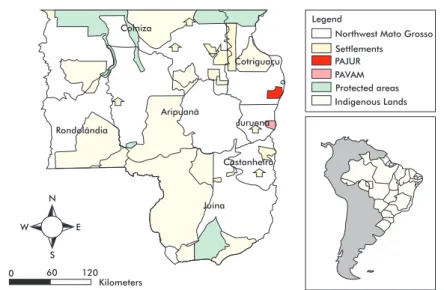 Figure 1 – Location of settlements in NW MT, identifying two case study areas