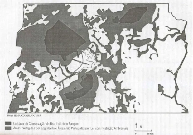 Figura 2 – Área de Sensibilidade Ambiental (MELO, 1999). 