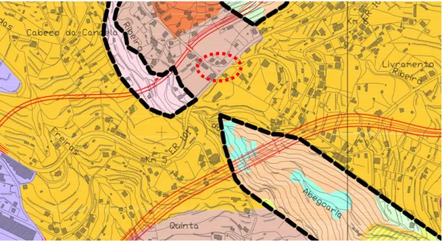 Figura 6: Planta de Ordenamento do território. (Fornecida pela Camara Municipal de Santa Cruz) 