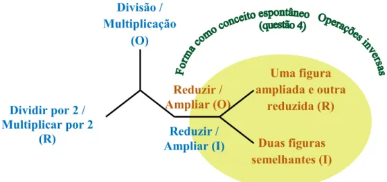 Figura 4.5. Cadeia de significados evidenciados pela aluna X1. 