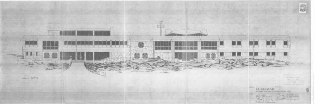 fig. 12 - Alçado Norte, LUZIAMAR de 1969 