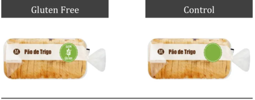 Figure 1. Example of materials (bread) used in the GF and control conditions. 