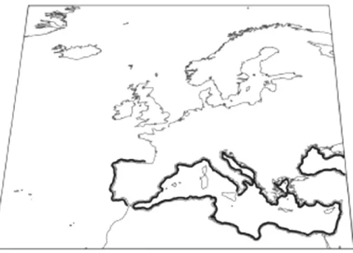 Figura 2. Distribuição geográfica de Syngnathus abaster em negrito (tal como apresentado por  Dawson, 1986) 