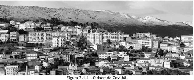 Figura 2.1.1 – Cidade da Covilhã 