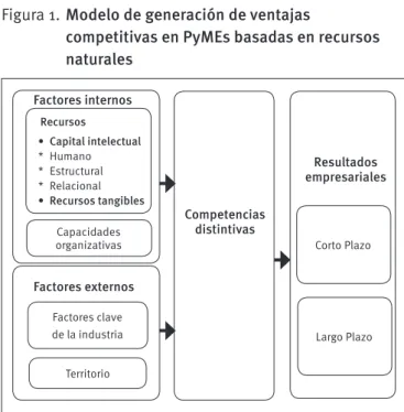 Figura 1.  Modelo de generación de ventajas 