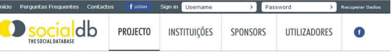 Figura A.2: O projecto SocialDB