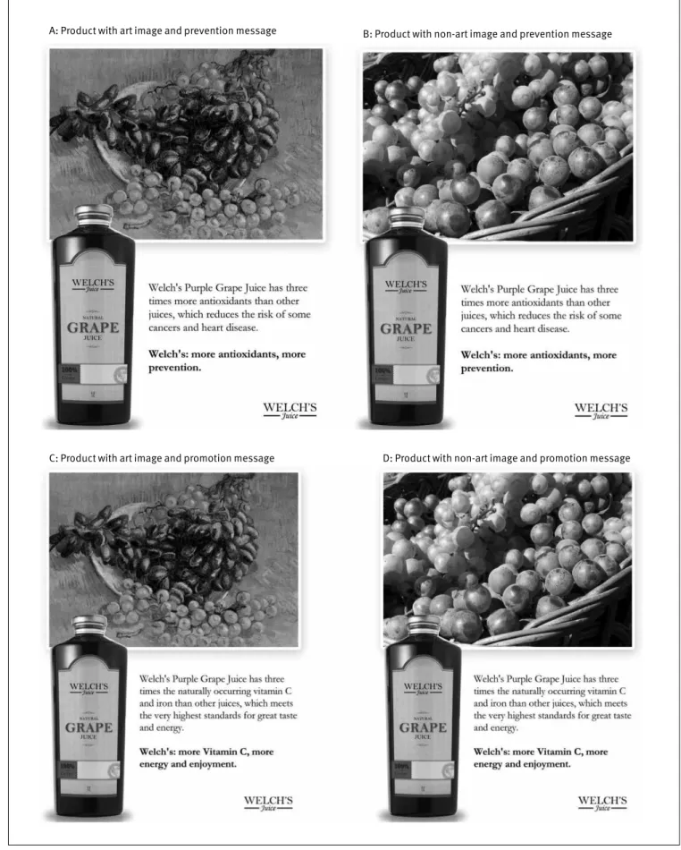 Figure 1.  Stimuli for experiments 1 and 2