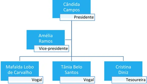 Figura 2 – Estrutura Organizativa da Associação A Vida Ama-me 