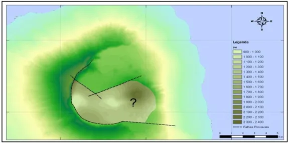 Figura 14 – Profundidade do possível reservatório geotérmico na ilha do Fogo 9 -  Fonte: PDERCV  