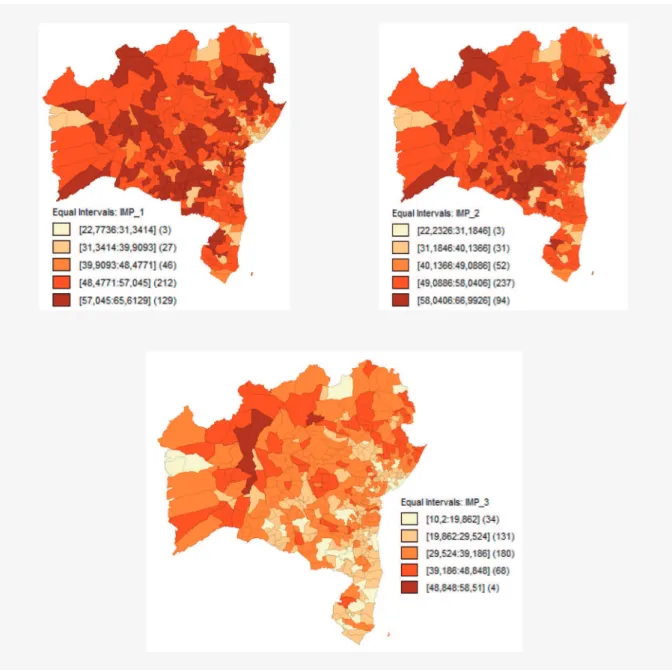 FIGURE 2  SPATIAL MAPS OF POVERTY IN THE STATE OF BAHIA (2010)