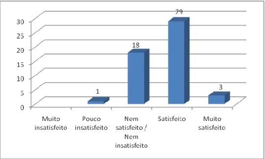 Figura 17 – Grau de satisfação com a utilização das redes sociais 