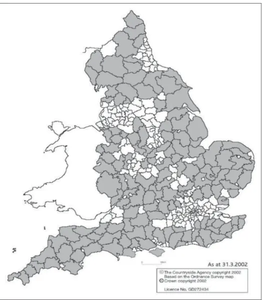 Figure 2: England’s Map for Differing Rural and Non-Rural Areas