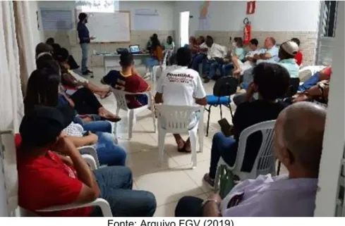 Figura 22 — Reunião com comissões de atingidos de Santa Cruz do Escalvado e  Rio Doce (MG), realizada em 10/12/2019 