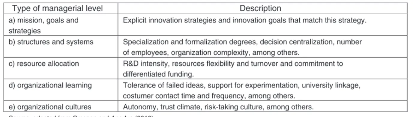 Fig. 1. Management levels for innovation.
