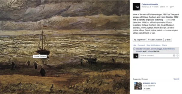 Fig.   13.   View   at   the   Sea   of   Scheveningen   in   my   Facebook   wall,   2015