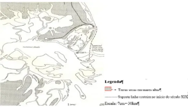 Fig. 3. 3 - Fotografia aérea da Baía de Sofala, por Serviços geográficos e Cadastrais, com base em mosaicos DET - 10/11 -  D7, 1, Dec