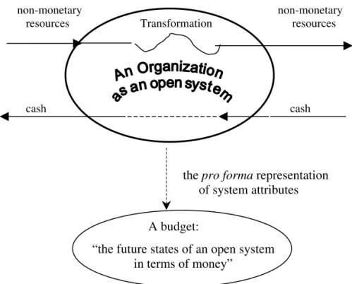 Figure 2 – A budget: a systems perspective