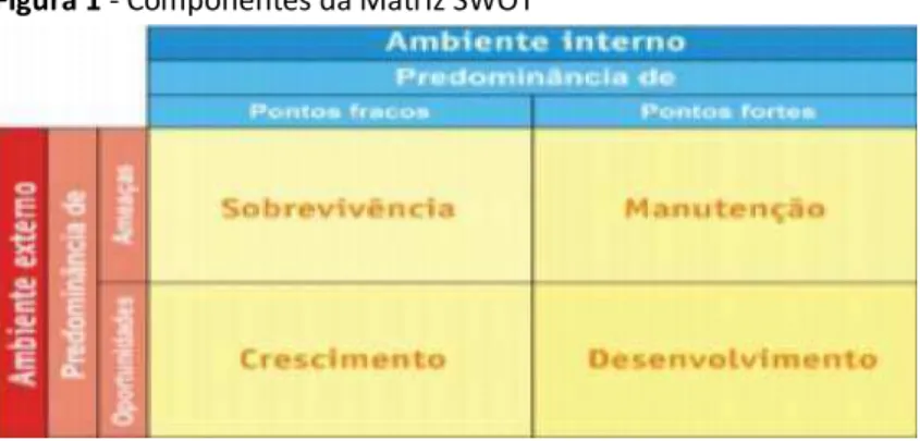 Figura 1 - Componentes da Matriz SWOT