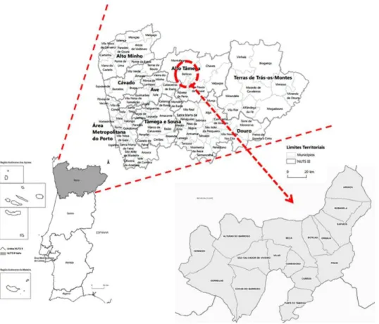 Figure 1  –  Location of Boticas  