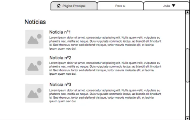 Figure 3.2: Mockup do website