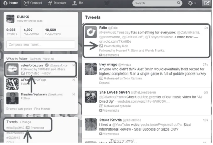 Figure 1. Twitter advertising formats. Source: www.serps-invaders.com. 