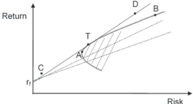 Figure 2. Capital Market Line (line CD)