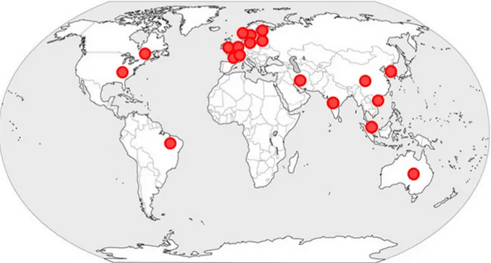 Figure 1 – Global perspective of BIM implementation throughout the world