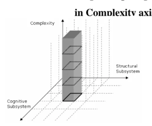 Figure 9 - Structural and cognitive plan generate possible behaviors  in Complexity axis