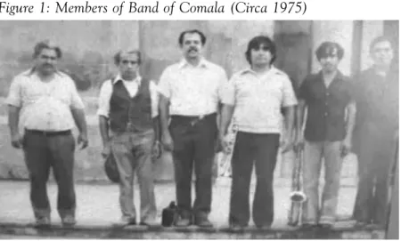 Figure 1: Members of Band of Comala (Circa 1975)