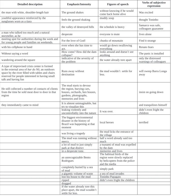 Table 5 – Segments with subjectivation strategies 