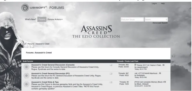 Figura 8 – Alta interatividade no site institucional da empresa de jogos “Ubisoft”