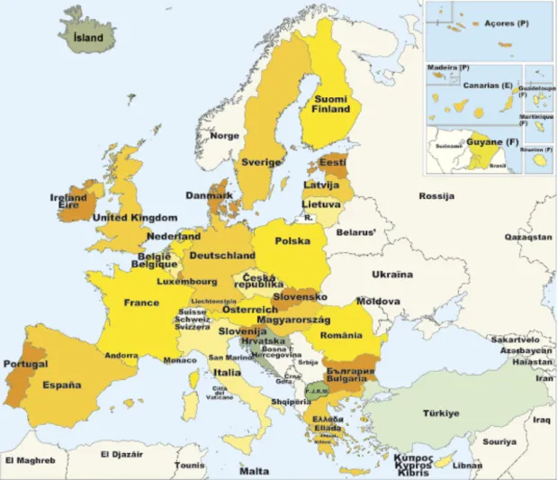 Figure 3: Map of European Union 