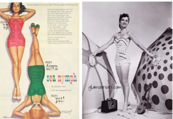 Figura 9: Ilustração anos 50                       Figura 10: Debbie Reynolds anos 50                             