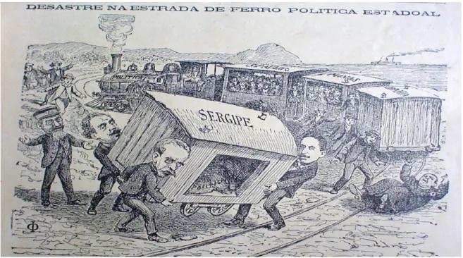 Figura 2: “Desastre na estrada de ferro política estadual” 