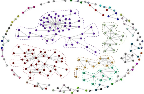 Figure 1 – Co-authorship relationship structure  