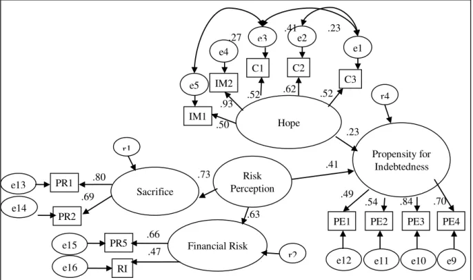 Figure 3. Final Structural Model. 