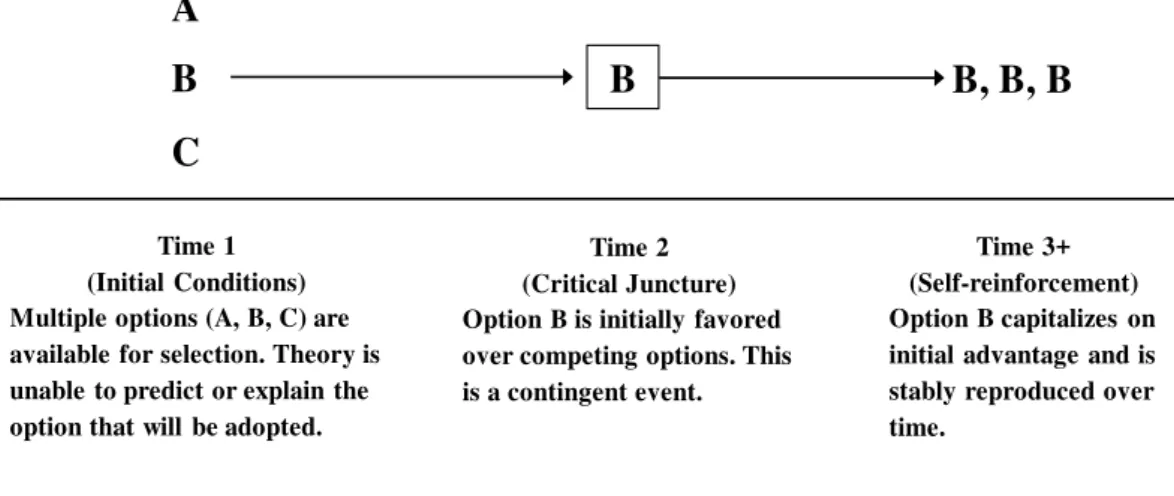 Figure 1. Illustration of Contingency in a Self-reinforcing Sequence  