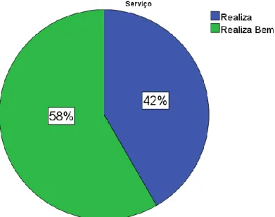 Figura 15 - Percentagem de desempenho do Serviço na Avaliação Sumativa 