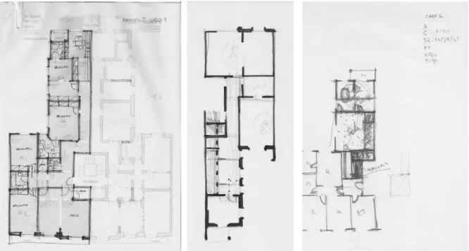 Figure 5 – Drawings produced by architects during Step 2 