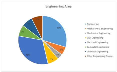 Figure 6. Stratification of the works according to engineering area.