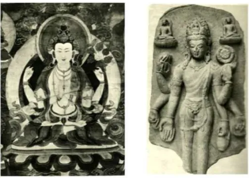 Figura 4 – Imagens da divindade Avalokiteçvara presentes no livro Mythologie générale, p