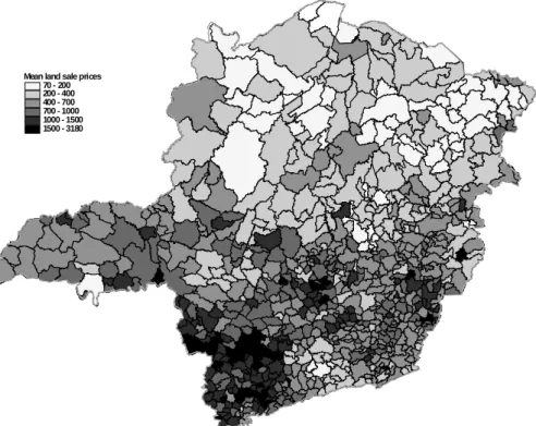 Figure 3  Land values