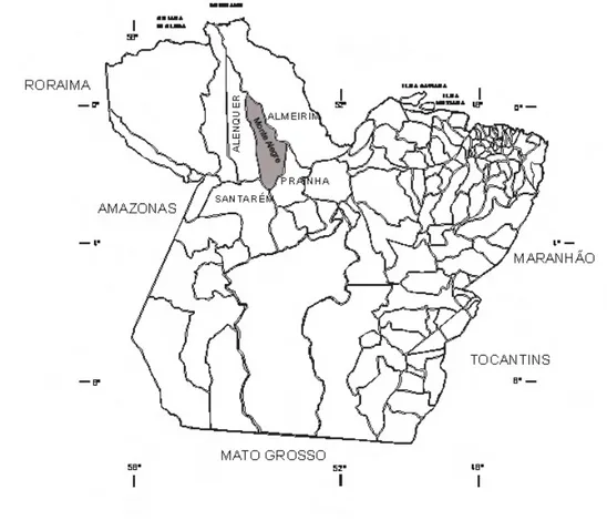 Figura 2 - Localização do município de Monte Alegre no Estado do Pará. 
