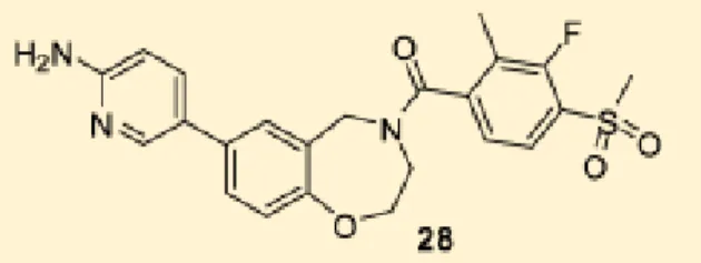Fig. 15 Estrutura química do composto 28 (XL 388) (Takeuchi et al., 2013). 