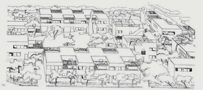 Figura 2: Bairro &#34;Quartiers Moderns Frugès&#34; – Le Corbusier (1925) 